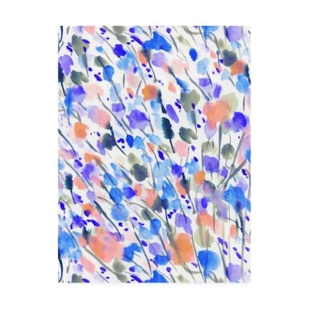 Jacqueline Maldonad 'Wild Nature Blue' Canvas Art,24x32